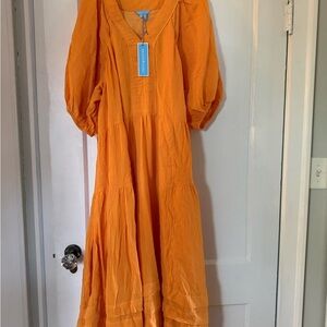 Draper James Chloe V-Neck Midi Dress